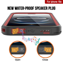 Load image into Gallery viewer, iPhone 16e Waterproof Case, Punkcase [Extreme Series] Armor Cover W/ Built In Screen Protector [Red]
