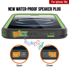 Load image into Gallery viewer, iPhone 16e Waterproof Case, Punkcase [Extreme Series] Armor Cover W/ Built In Screen Protector [Light Green]

