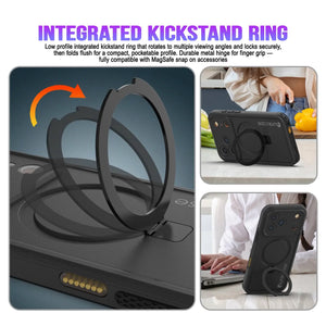 iPhone 17 pro Waterproof Case [Kickstud 2.0 Series] Protective IP68 Cover W/Screen Protector & Kickstand [Black]