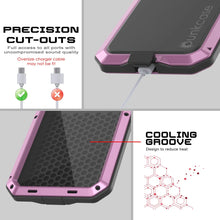 Load image into Gallery viewer, Galaxy S25 Metal Case, Heavy Duty Military Grade Armor Cover [shock proof] Full Body Hard [Pink]
