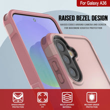 Load image into Gallery viewer, PunkCase Galaxy A36 Case, [Spartan 2.0 Series] Clear Rugged Heavy Duty Cover [Pink]
