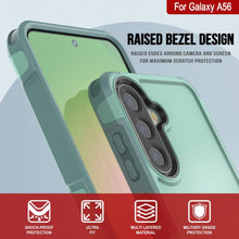 Load image into Gallery viewer, PunkCase Galaxy A56 Case, [Spartan 2.0 Series] Clear Rugged Heavy Duty Cover [Teal]

