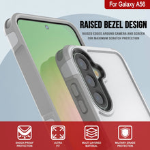 Load image into Gallery viewer, PunkCase Galaxy A56 Case, [Spartan 2.0 Series] Clear Rugged Heavy Duty Cover [White]
