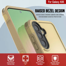 Load image into Gallery viewer, PunkCase Galaxy A56 Case, [Spartan 2.0 Series] Clear Rugged Heavy Duty Cover [Yellow]
