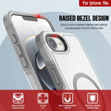 Load image into Gallery viewer, PunkCase iPhone 16e Case, [Spartan 2.0 Series] Clear Rugged Heavy Duty Cover W/Built in Screen Protector [white]
