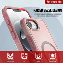 Load image into Gallery viewer, PunkCase iPhone 16e Case, [Spartan 2.0 Series] Clear Rugged Heavy Duty Cover W/Built in Screen Protector [pink]
