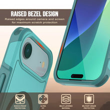 Load image into Gallery viewer, PunkCase iPhone 17 Air Case, [Spartan 2.0 Series] Clear Rugged Heavy Duty Cover W/Built in Screen Protector [Blue]
