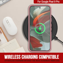 Load image into Gallery viewer, PunkCase Google Pixel 9 Pro Case, [Spartan 2.0 Series] Clear Rugged Heavy Duty Cover W/Built in Screen Protector [Pink]
