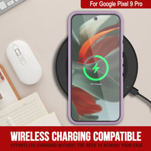 Load image into Gallery viewer, PunkCase Google Pixel 9 Pro Case, [Spartan 2.0 Series] Clear Rugged Heavy Duty Cover W/Built in Screen Protector [Lilac]
