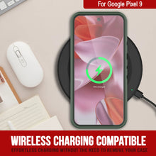 Load image into Gallery viewer, PunkCase Google Pixel 9 Case, [Spartan 2.0 Series] Clear Rugged Heavy Duty Cover W/Built in Screen Protector [Dark Green]
