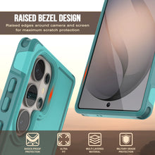 Load image into Gallery viewer, PunkCase Galaxy S26 Ultra Case, [Spartan 2.0 Series] Clear Rugged Heavy Duty Cover [Light Blue]
