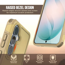 Load image into Gallery viewer, PunkCase Galaxy S26 Case, [Spartan 2.0 Series] Clear Rugged Heavy Duty Cover [Yellow]
