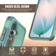 Load image into Gallery viewer, PunkCase Galaxy S26 Case, [Spartan 2.0 Series] Clear Rugged Heavy Duty Cover [Teal]
