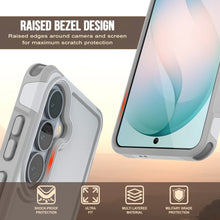 Load image into Gallery viewer, PunkCase Galaxy S26 Case, [Spartan 2.0 Series] Clear Rugged Heavy Duty Cover [White]

