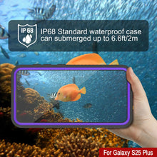 Load image into Gallery viewer, Galaxy S25+ Plus Waterproof Case PunkCase StudStar Purple Thin 6.7ft Underwater IP68 Shock/Snow Proof

