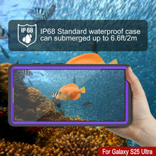 Load image into Gallery viewer, Galaxy S25 Ultra Waterproof Case PunkCase StudStar Purple Thin 6.6ft Underwater IP68 Shock/Snow Proof
