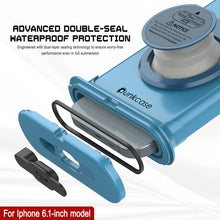 Load image into Gallery viewer, Punkcase Universal 2.0 Waterproof Phone Case for 6.1–6.3&quot; [Blue]

