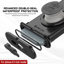 Load image into Gallery viewer, Punkcase Universal 2.0 Waterproof Phone Case for 6.1–6.3&quot; [Black]

