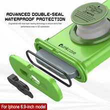 Load image into Gallery viewer, Punkcase Universal 2.0 Waterproof Phone Case for 6.7–6.9&quot; [Green]
