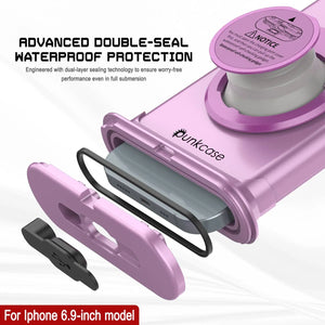 Punkcase Universal 2.0 Waterproof Phone Case for 6.7–6.9" [Pink]