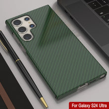 Load image into Gallery viewer, Galaxy S24 Ultra Case, Punkcase CarbonShield, Heavy Duty &amp; Ultra Thin Cover [shockproof][non slip] [Dark Green]
