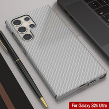 Load image into Gallery viewer, Galaxy S24 Ultra Case, Punkcase CarbonShield, Heavy Duty &amp; Ultra Thin Cover [shockproof][non slip] [White]
