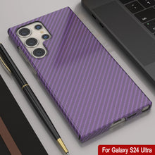 Load image into Gallery viewer, Galaxy S24 Ultra Case, Punkcase CarbonShield, Heavy Duty &amp; Ultra Thin Cover [shockproof][non slip] [Purple]
