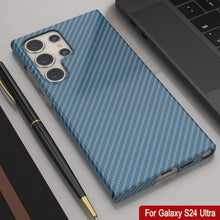 Load image into Gallery viewer, Galaxy S24 Ultra Case, Punkcase CarbonShield, Heavy Duty &amp; Ultra Thin Cover [shockproof][non slip] [Light Blue]
