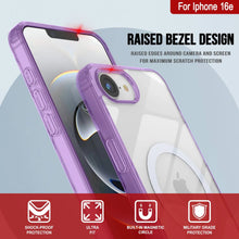 Load image into Gallery viewer, Punkcase iPhone 16e Magnetic Wireless Charging Case [ClearMag Series][Purple]
