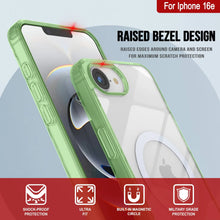 Load image into Gallery viewer, Punkcase iPhone 16e Magnetic Wireless Charging Case [ClearMag Series][Green]
