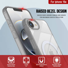 Load image into Gallery viewer, Punkcase iPhone 16e Magnetic Wireless Charging Case [ClearMag Series][Silver]
