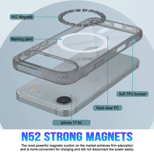 Load image into Gallery viewer, Punkcase iPhone 17 Air Magnetic Wireless Charging Case [ClearMag Series][Silver]
