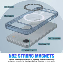 Load image into Gallery viewer, Punkcase iPhone 17 Air Magnetic Wireless Charging Case [ClearMag Series][Navy]
