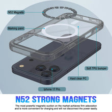 Load image into Gallery viewer, Punkcase iPhone 17 Pro Magnetic Wireless Charging Case [ClearMag Series][Silver]
