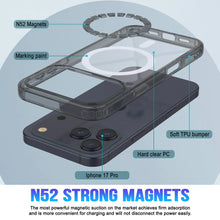 Load image into Gallery viewer, Punkcase iPhone 17 Pro Magnetic Wireless Charging Case [ClearMag Series][Black]
