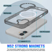 Load image into Gallery viewer, Punkcase iPhone 17 Magnetic Wireless Charging Case [ClearMag Series][Black]
