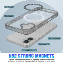 Load image into Gallery viewer, Punkcase iPhone 17 Magnetic Wireless Charging Case [ClearMag Series][Silver]
