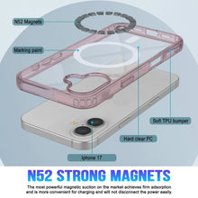 Load image into Gallery viewer, Punkcase iPhone 17 Magnetic Wireless Charging Case [ClearMag Series][Rose]
