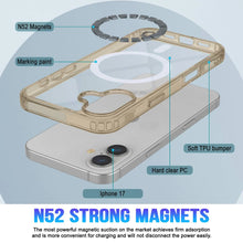 Load image into Gallery viewer, Punkcase iPhone 17 Magnetic Wireless Charging Case [ClearMag Series][Gold]
