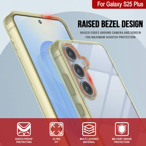 Galaxy S25 Plus Case [Clear Acrylic Series] [Non-Slip] For Galaxy S25 Plus [Yellow]