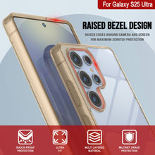 Load image into Gallery viewer, Galaxy S25 Ultra Case [Clear Acrylic Series] [Non-Slip] For Galaxy S25 Ultra [Orange]
