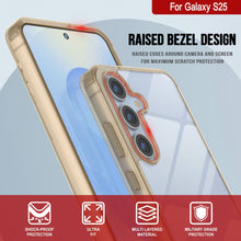 Load image into Gallery viewer, Galaxy S25 Case [Clear Acrylic Series] [Non-Slip] For Galaxy S25 [Orange]
