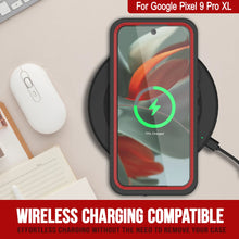 Load image into Gallery viewer, Google Pixel 9 Pro XL Waterproof Case, Punkcase [Extreme Series] Armor Cover W/ Built In Screen Protector [Red]
