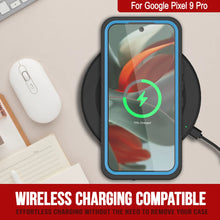 Load image into Gallery viewer, Google Pixel 9 Pro Waterproof Case, Punkcase [Extreme Series] Armor Cover W/ Built In Screen Protector [Light Blue]
