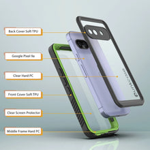 Load image into Gallery viewer, Google Pixel 9a Waterproof Case, Punkcase [Extreme Series] Armor Cover W/ Built In Screen Protector [Light Green]

