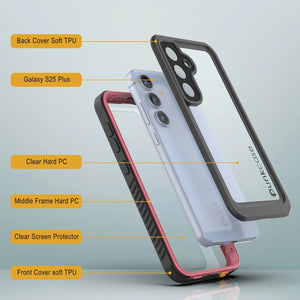 Galaxy S25+ Plus Water/ Shockproof [Extreme Series] With Screen Protector Case [Pink]