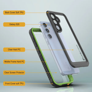 Galaxy S25 Water/ Shockproof [Extreme Series] With Screen Protector Case [Light Green]