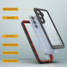 Load image into Gallery viewer, Galaxy S25 Water/ Shockproof [Extreme Series] With Screen Protector Case [Red]
