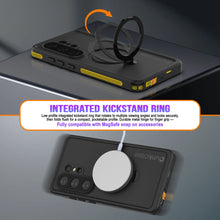 Load image into Gallery viewer, Galaxy S26 Ultra Waterproof Case [Kickstud 2.0 Series] Protective IP68 Cover W/Screen Protector &amp; Kickstand [Yellow]
