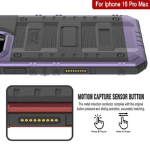 Load image into Gallery viewer, iPhone 16 Pro Max Metal Extreme 3.0 Series Aluminum Waterproof Case IP68 W/Buillt in Screen Protector &amp; Kickstand [Purple]
